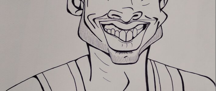 caricatura di un volto (Classi 3A, 3B, 3E – Prof.ssa Ilaria D’Atri)