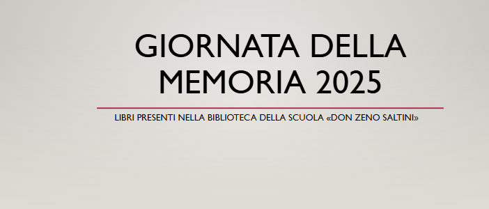 Giornata della memoria 2025 (prof.ssa Milena Schilirò)