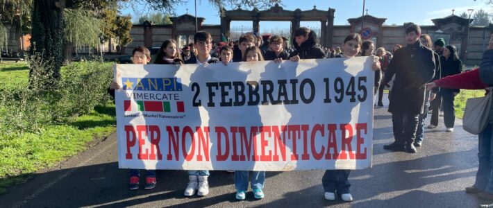 La commemorazione dei partigiani fucilati il 4 febbraio 1945